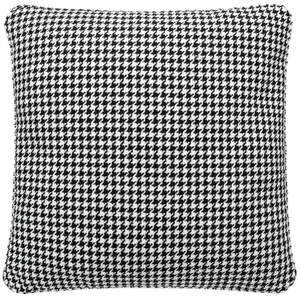 KARTELL coussin 7085 48x48 cm (Noir - Tissu pied de poule)