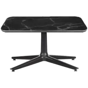 KARTELL table basse MULTIPLO LOW avec plateau carré (Noir - Aluminium ...