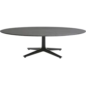 Comparateur de prix : KARTELL table basse MULTIPLO LOW avec plateau rond Ø 118 cm (Noir - Al...