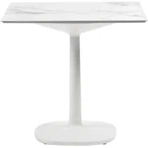 KARTELL table MULTIPLO avec plateau carré 118 cm et grande base carrée...