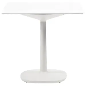 KARTELL table MULTIPLO avec plateau carré 118 cm et grande base carrée...