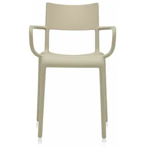 KARTELL set de 2 chaises GENERIC A (Gris tourterelle - Polypropylène) pas cher