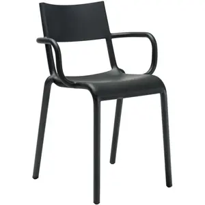 Kartell Generic A, Chaise, Noir, Set de 2 pas cher