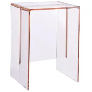 Kartell By Laufen Table Tabouret Max-Beam (Rose Nude - Pmma Transparent) pas cher