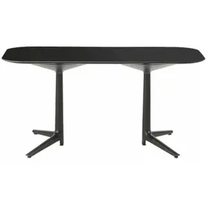 Table à manger noire 158x90 Multiplo - Kartell
