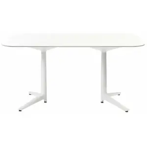 Table à manger blanche 158x90 Multiplo - Kartell