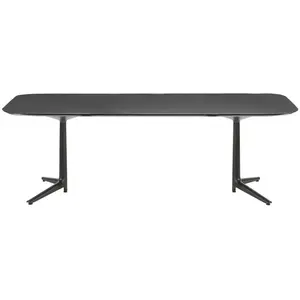 KARTELL table MULTIPLO XL avec plateau rectangulaire 180x90 cm (Noir -...