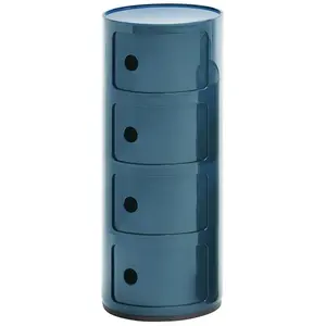 Comparateur de prix : KARTELL table de chevet COMPONIBILI à quatre éléments (Bleu - ABS)