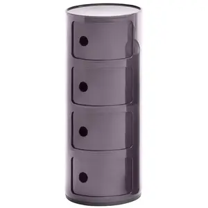 Comparateur de prix : Kartell Table De Chevet Componibili À Quatre Éléments (Violet - Abs)