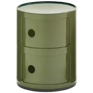 KARTELL table de chevet COMPONIBILI à deux éléments (Vert - ABS) pas cher