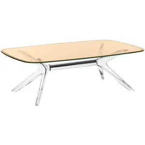 KARTELL table basse BLAST avec plateau rectangulaire (Plateau bronze, ...