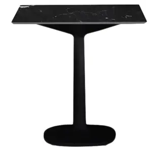 KARTELL table MULTIPLO avec plateau carré 78 cm et petite base carrée ...