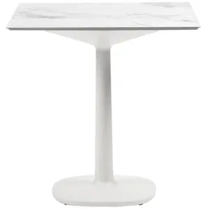 KARTELL table MULTIPLO avec plateau carré 78 cm et petite base carrée ...