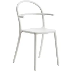 Kartell Set De 2 Chaises Generic C (Blanc - Polypropylène)