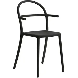 KARTELL set de 2 chaises GENERIC C (Noir - Polypropylène)