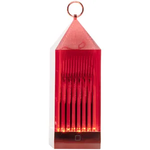 Comparateur de prix : KARTELL lampe de table LANTERN (Rouge - PMMA)