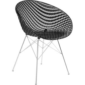 Chaise Smatrik - noir/chrôme Kartell pas cher