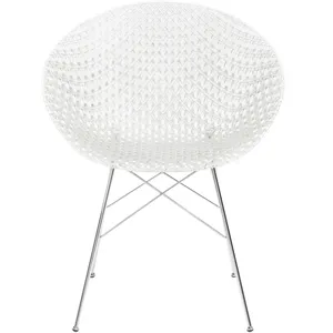 Kartell Chaise Smatrik (Cristal - Polycarbonate Trasparente Et Acier) pas cher