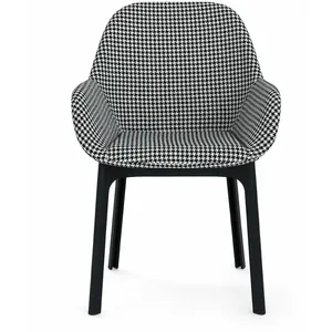 Chaise avec accoudoirs noir Clap - Kartell pas cher
