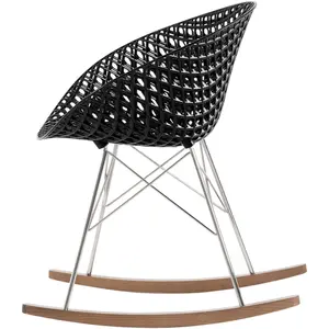 Kartell - Rocking chair Smatrik - Noir - Bois - Designer Tokujin Yoshioka