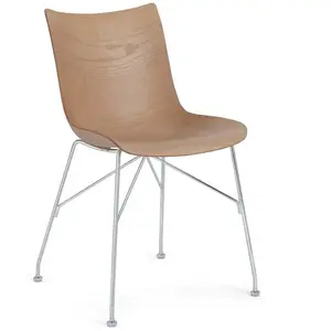 Kartell Chaise P/Wood Smart Wood (Clair, Base Chromée - Frêne Et Acier... pas cher