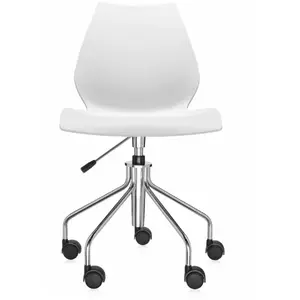 Comparateur de prix : Kartell Maui, Chaise Tournante Réglable en Hauteur, Blanc Zinc