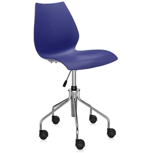 Comparateur de prix : Kartell Maui, Chaise Tournante Réglable en Hauteur, Bleu Marine