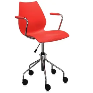Kartell Chaise à Roulettes Avec Accoudoirs Maui (Pourpre - Polypropyl... pas cher