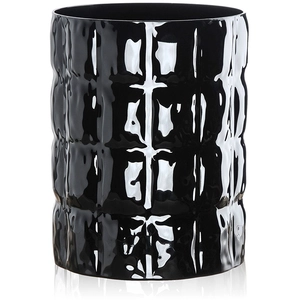 KARTELL vase MATELASSE' Matelassè (Noir - PMMA transparent)