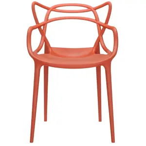Kartell Masters, Chaise, Orange Rouille, Lot de 2 pas cher
