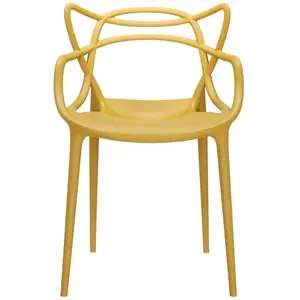 Chaise design Kartell Masters - Jaune moutarde - Extérieur pas cher