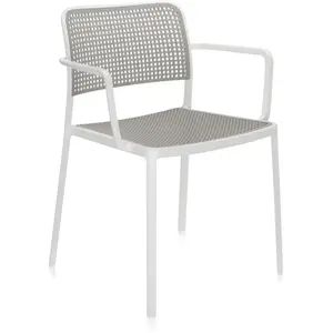 Kartell Set De 2 Fauteuils Audrey (Structure Peinte En Blanc / Assise ...