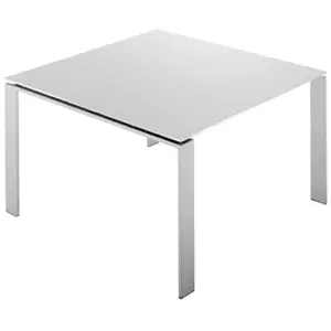 KARTELL table FOUR 128x128xH72 cm (Plateau blanc - Pieds blanc - Plate...