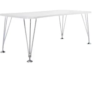 KARTELL table sur pieds MAX (L 190 cm / Blanc zinc - Pleateau laminé a...