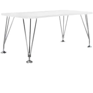 KARTELL table sur pieds MAX (L 160 cm / Blanc zinc - Pleateau laminé a... pas cher