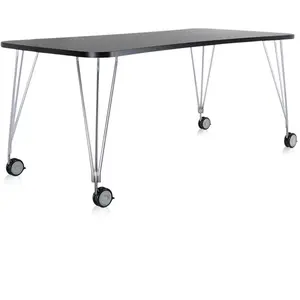 KARTELL table sur roulettes MAX (L 190 cm / Ardoise - Pleateau laminé ...