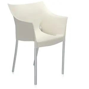 Kartell Fauteuil Dr. No (Blanc Ciré - Polypropylène Coloré Dans La Mas... pas cher