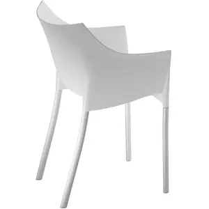 Chaise Dr. NO - blanc ciré Kartell pas cher