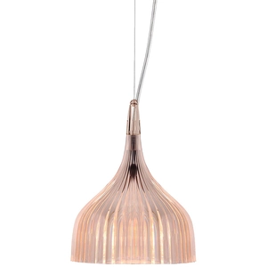 KARTELL lampe à suspension È (Rose - Polycarbonate 2.0 recyclé) pas cher