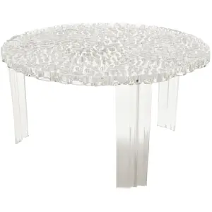 Comparateur de prix : Kartell Table Basse T-Table H 28 "Basse" (Cristal - Pmma Transparent)