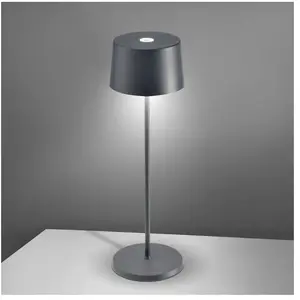 Comparateur de prix : Zafferano Olivia 3K lampe à poser rechargeable IP65 gris