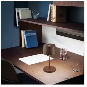 Zafferano Olivia mini 3K lampe de table rechargeable corten pas cher