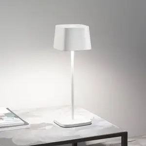 Comparateur de prix : Zafferano - Lampe de table led rechargeable et dimmable Ofelia Pro Blanc