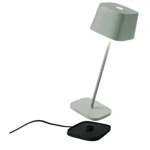 Comparateur de prix : Zafferano Lampe de table LED rechargeable et dimmable Ofelia Pro Salvia