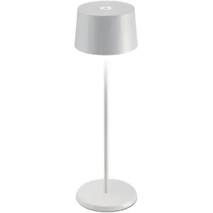 Zafferano Olivia 3K lampe à poser rechargeable IP65 blanc pas cher