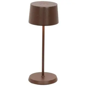 Comparateur de prix : Zafferano OLIVIA PRO MICRO Lampe de table LED Corten rechargeable et d...