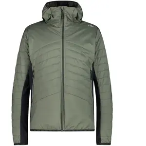Comparateur de prix : CMP Hybrid Jacket Fix Hood - Doudoune homme Salvia M