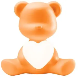 QEEBOO lampe de table TEDDY LOVE (Orange Foncé - Polyéthylène recyclab... pas cher