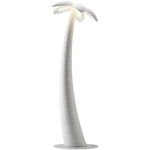 QEEBOO lampadaire d'intérieur MALIBU (XL) (Ivory - polyéthylène et aci...