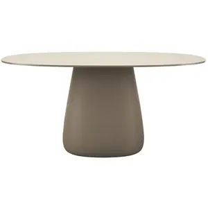QEEBOO table pour l'extérieur COBBLE avec le plateau en GRÈS 160 cm (I...